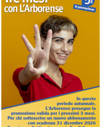 L’ARBORENSE: a ottobre una promozione “prova”
